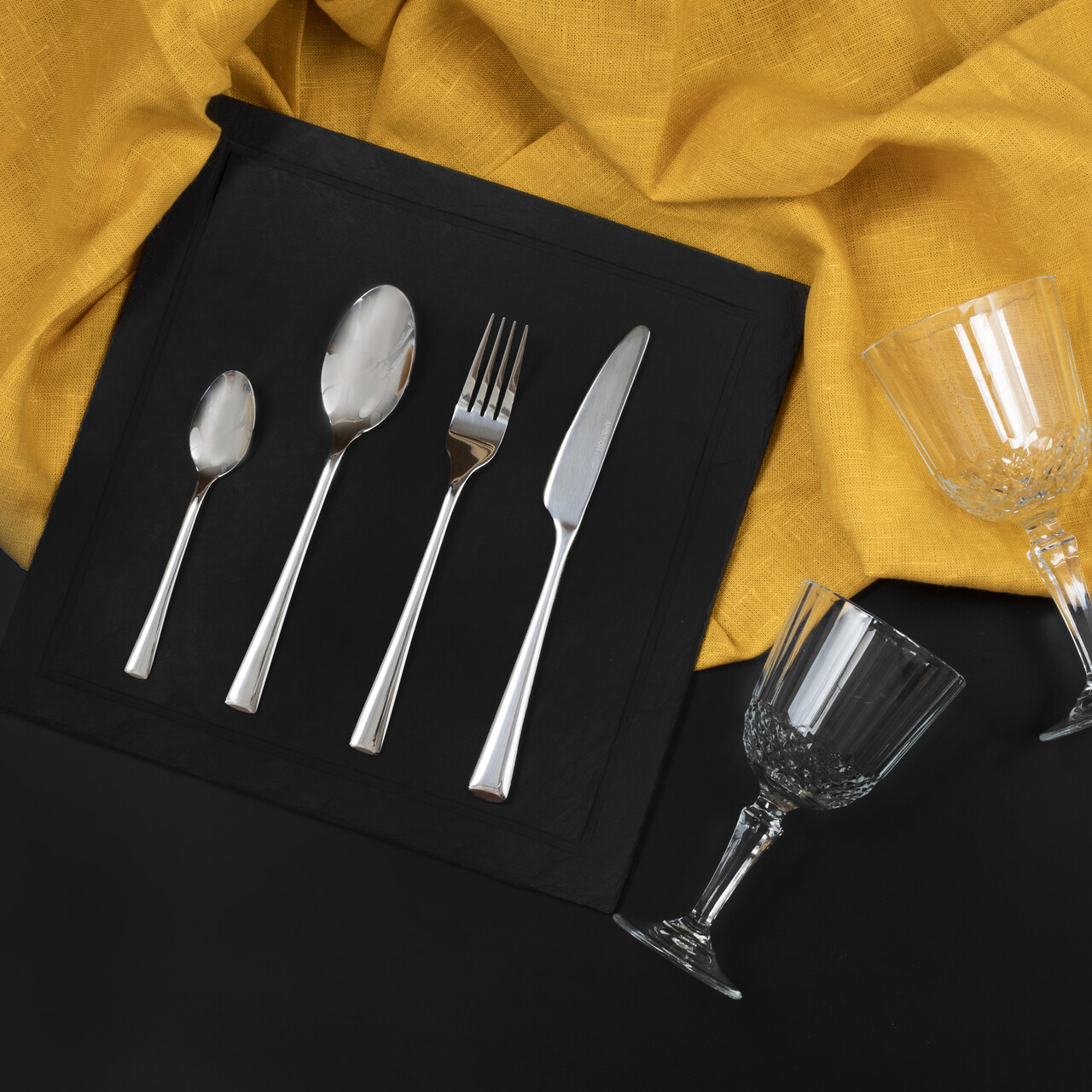 Set tacamuri 24  piese Siena, Ambition, inox, argintiu - imagine 7